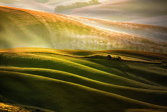 Rural countryside in Italy region of Tuscany